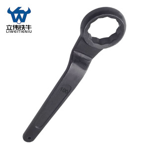 立伟铁牛单头梅花扳手100mm/把