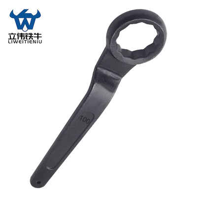 立伟铁牛单头梅花扳手100mm/把