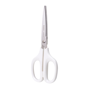 齐心 B2761 舒适时尚剪刀 173mm 白 单个装