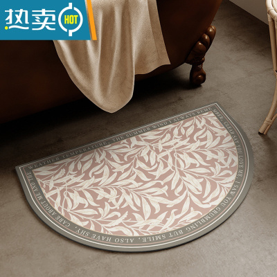 敬平软硅藻泥地垫浴室吸水垫脚垫复古洗手间厕所卫生间门口防滑速干垫防滑垫