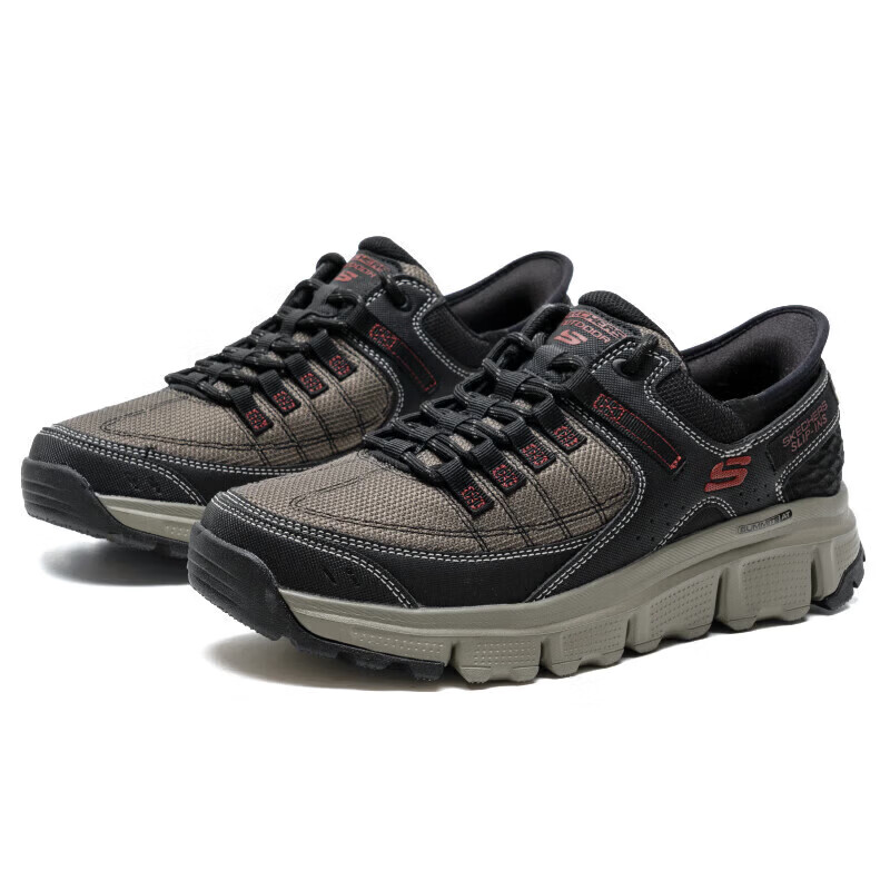 斯凯奇 男休闲鞋徒步鞋237622/OLBK-9双