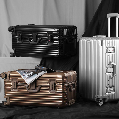 罗恩Ronoen全铝镁合金拉杆箱超大型行李箱32寸旅行箱万向轮女30寸密码箱子男出国留学加厚硬托运箱26寸