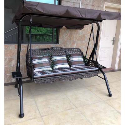 苏宁 质凡 户外秋千三人座[送坐垫靠枕]175*104*102cm