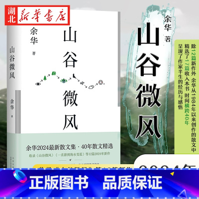 山谷微风 [正版]山谷微风 余华2024年新作书散文集 40年间创作的18篇精选文章 我们生活在巨大的差距里 活着 许三