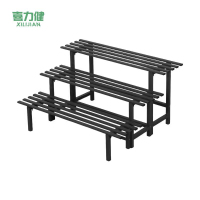喜力健 铁艺阶梯花架 一层黑色-长120高45CM 个