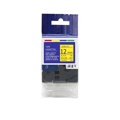 彩标 TZe-631 12mm 标签色带 (计价单位:个) 黄底黑字