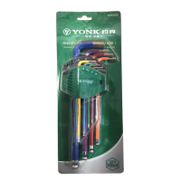 约克(YONK)彩色球头带磁内六角扳手