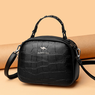 包包女包新款2026斜挎单肩包手提包时尚鳄鱼纹妈妈包欧美