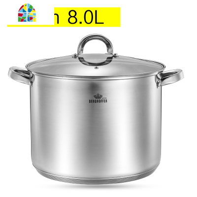 大汤锅不锈钢304电磁炉燃气汤锅加厚复底大容量锅具26/28/30 FENGHOU 24CM+蒸笼