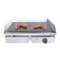 lecon/乐创扒炉商用电热电铁板烧铁板摆摊设备工具不粘烤冷面手抓饼机器