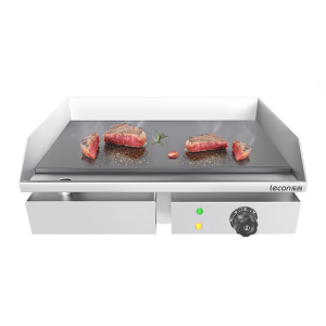 lecon/乐创扒炉商用电热电铁板烧铁板摆摊设备工具不粘烤冷面手抓饼机器
