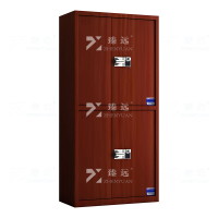 臻远 ZYJJ-80055 保密柜 红木纹通双节智能指纹密码锁 长900*宽420*高1850 单位:1台