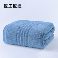 匠工匠造 ZMJ08 纯棉加厚浴巾 毛巾 80*160cm 蓝色