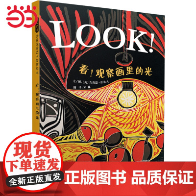 童书 看!观察画里的光 看各种角度看名画看身体怎么说话线条 看画家也会捉弄你LOOK系列学校3-4-6-7-8岁幼儿园儿