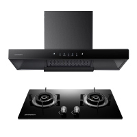 创维 抽吸油烟机灶具套装 欧式排油烟机燃气灶套餐烟灶 18m³爆吸家用自清洗挥手 天然气