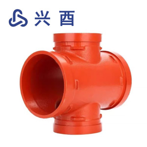 兴酉 沟槽卡箍四通 DN100(外径114) 个