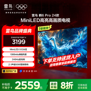 雷鸟鹤6Pro24款MiniLED电视65英寸家电国家补贴 512分区4+64GB 一级能效电视机65S585C Pro