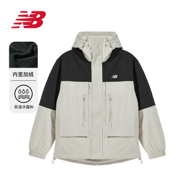 NEW BALANCE25年新款男款连帽加绒保暖休闲外套