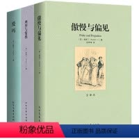 傲慢与偏见+理智与情感+爱玛(全3册) [正版]简奥斯汀小说:傲慢与偏见理智与情感爱玛无删节全译本原版原著中文版世界名著