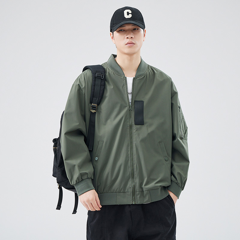 |年新款春装工装夹克男美式宽松上衣男士潮牌休闲痞帅