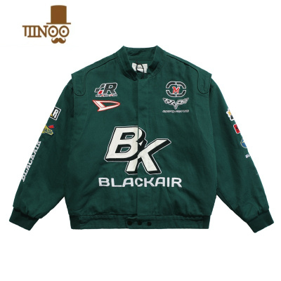 YANXU美式街头刺绣棒球服男机车外套嘻哈国潮牌情侣宽松飞行夹克