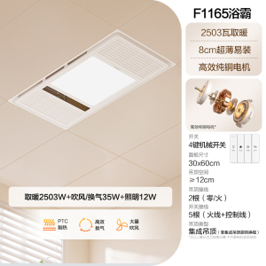 [品牌补贴20%]欧普照明风暖浴霸多功能 (取暖换气吹风照明)暖风模块 除臭除潮 嵌入式集成吊顶卫生间暖风机浴霸