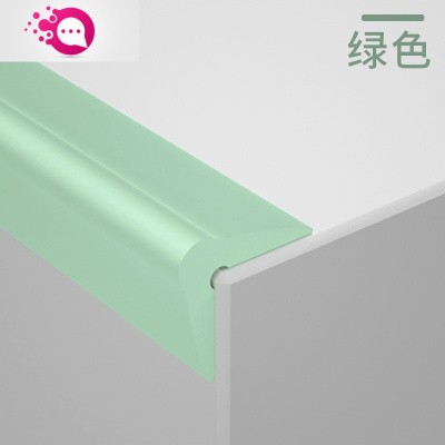 敬平儿童防撞条免贴无痕L型婴儿床防撞防磕碰桌沿包边缘保护条绿色（免贴款）1米硅胶防撞条2*0.5米-
