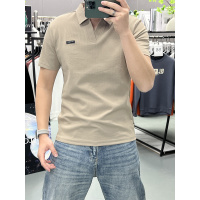 男士短袖翻领新款时尚休闲T恤男款polo衫纯色半袖衫打底衫上衣夏