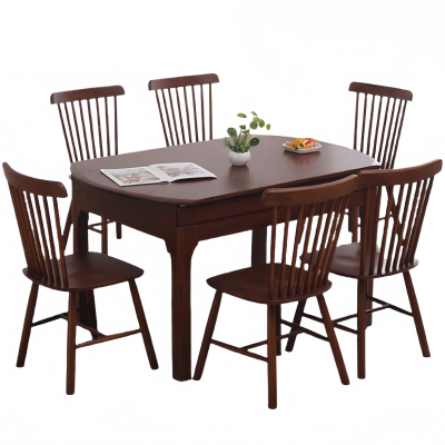 依韵珂餐桌椅一桌六椅120*75*75cm套