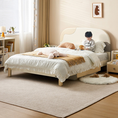 全友家居现代简约儿童床卧室男孩床女孩公主床青少年储物床