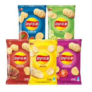 乐事薯片40g*6包原切马铃薯片膨化食品休闲零食真薯薄切薄脆下午茶(混合口味)