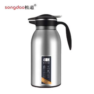 松道 保温壶 不锈钢大容量便携车载旅行保温杯热水壶暖水壶热水瓶暖瓶暖壶保温水壶6系列6系列本色1600ml