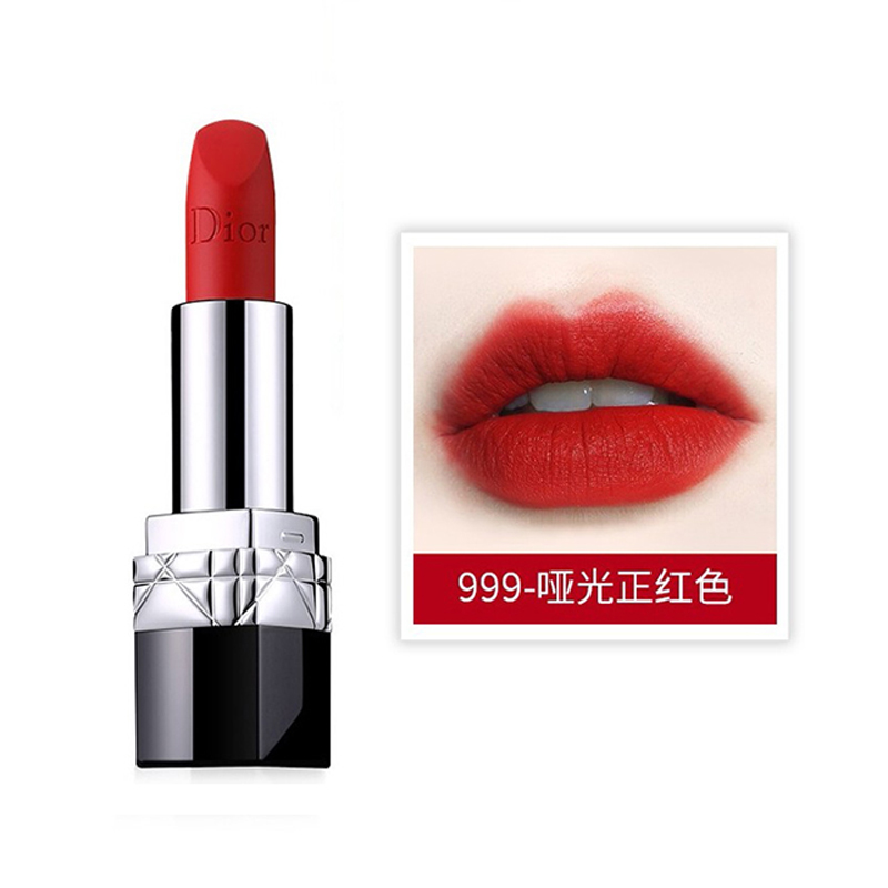 [保税区发货]新版本法国迪奥(dior)烈艳唇膏口红哑光版 999唇膏口红3.