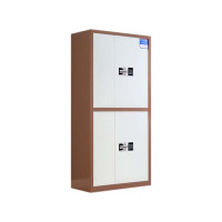 豪利特保密柜财务档案柜文件柜办公室资料储物柜保险柜通双节咖框白门-国保密码锁