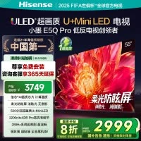 海信小墨E5Q Pro 55英寸超画质U+MiniLED 柔光防眩屏 高刷电视机