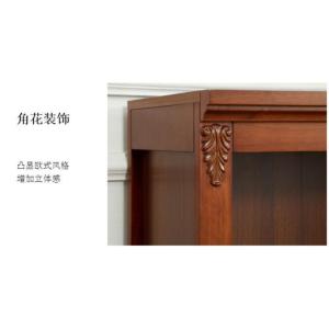森美人美式书柜书架实木书橱儿童小书柜落地展示柜隔断储物柜收纳置物柜
