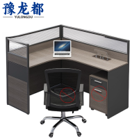 豫龙都屏风工位L型单人位张