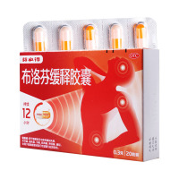 芬必得 布洛芬缓释胶囊 0.4g*24粒/盒 缓解牙痛头痛原发性痛经肩痛