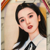 维诺亚素描画像手绘彩铅人物画代画肖像画真人照片转手绘画头像画 来图定制尺寸大小请咨询客服