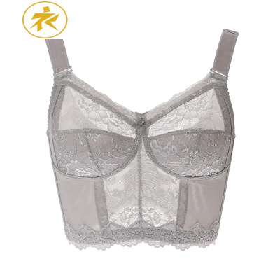 Ideamini美丝梦莎收胃文胸内衣女薄款大胸显小调整型收副乳大码上托胸罩