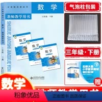 [正版] 新版教师教学用书小学数学三年级下册北师大版 小学数学三年级下册教参教案北京师范大学出版社 附赠光盘