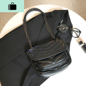 ins超火包菱格链条包包女新款简约百搭韩版软皮复古单肩斜挎小包NEW LAKE女斜挎包