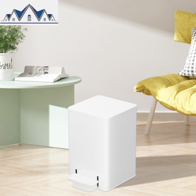 垃圾桶家用智能自动换袋分类垃圾桶卫生间客厅厨房象牙白 三维工匠