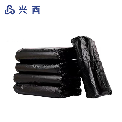 兴酉 黑色平口垃圾袋 70*90cm50只 包