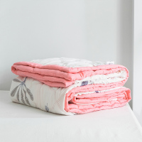 美帮汇[花型随机]水洗棉夏被空调夏季夏凉被单双人被子被芯