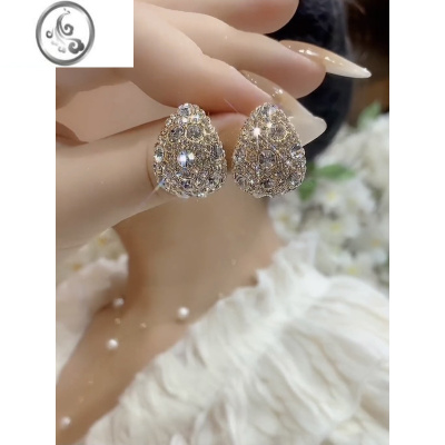 JiMi满天星轻奢闪亮高级感耳钉耳环女2023年新款潮气质百搭银银针耳坠