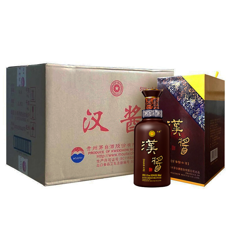 贵州茅台酒股份有限公司出品 汉酱酒 51度500ml*6瓶 整箱装 酱香酒