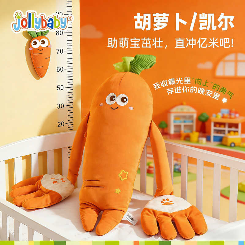 Jollybaby安抚玩偶睡觉手掌惊跳拍打神器宝宝满月1663