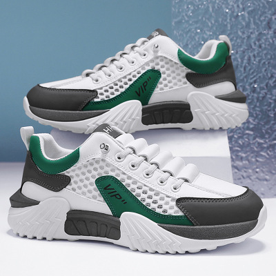 男士2025四季可穿透气舒适新款休闲厚底百搭潮流男款运动风潮鞋