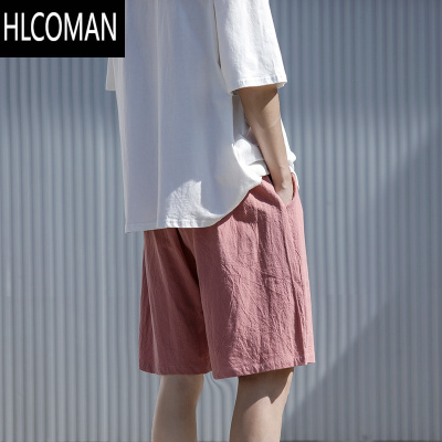 HLCOMAN男士短裤男夏季薄款宽松大码速干大裤衩运动休闲五分沙滩裤子